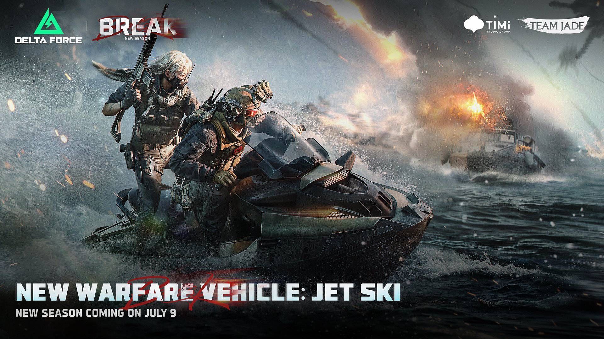 A still of the new Jet Ski vehicle (Image via TiMi Studios)